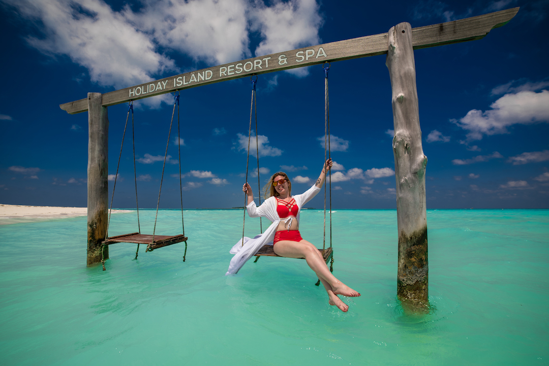 Фотграф на Мальдивах Holiday island resort