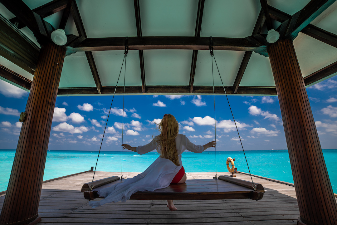 Фотграф на Мальдивах Holiday island resort
