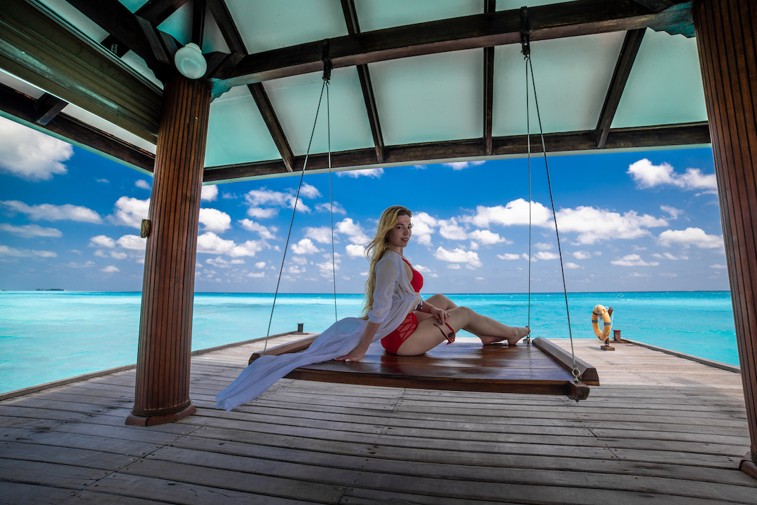 Фотграф на Мальдивах Holiday island resort