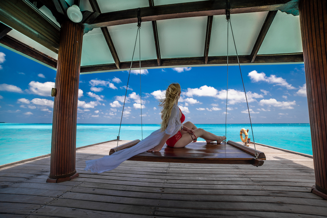 Фотграф на Мальдивах Holiday island resort